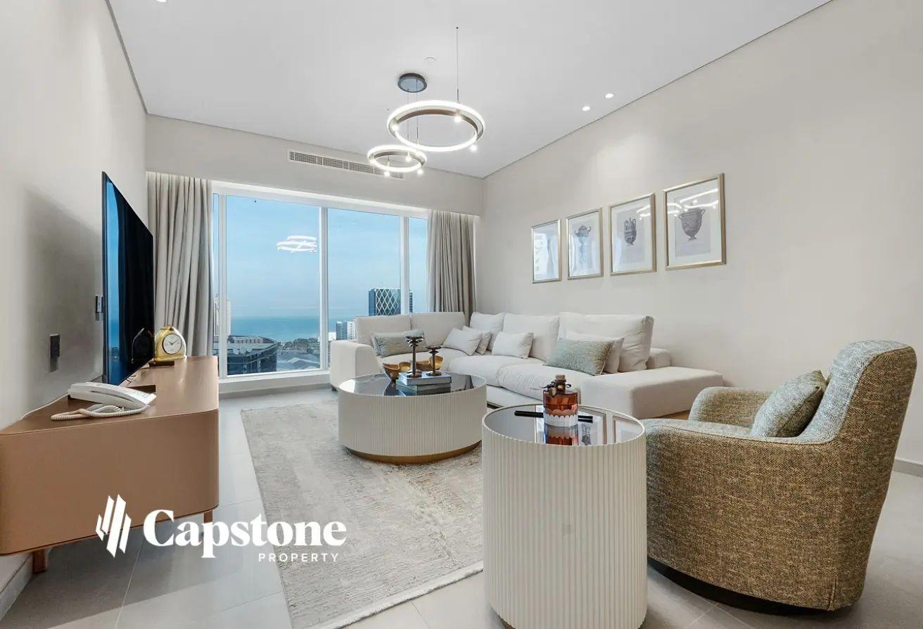 SERVICED | 3BR+M |  PRIME WEST BAY TOWER