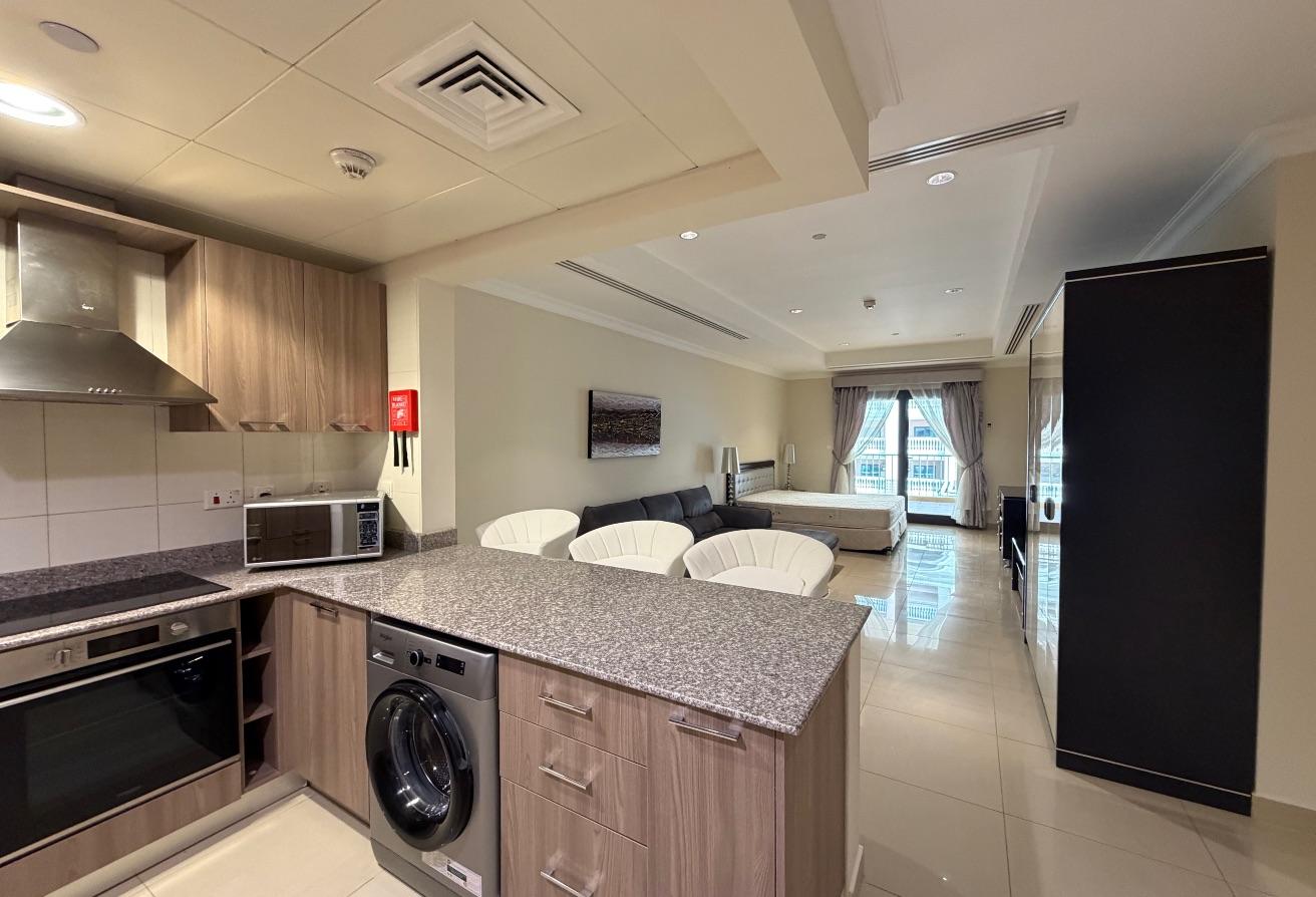 Studio with BIG Balcony Fully Furnished-The Pearl