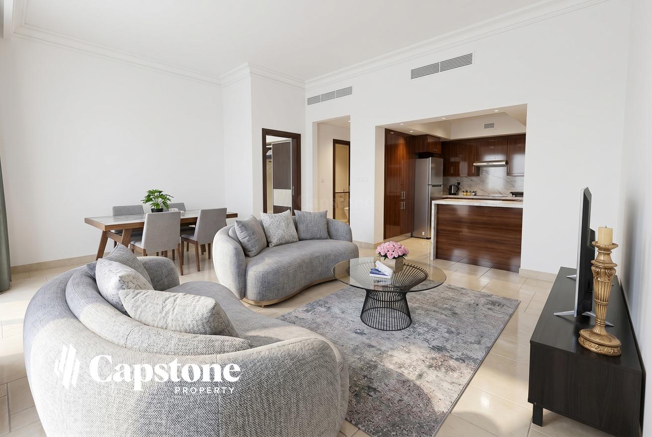 Fully Furnished 1BR in The Pearl | Beach Access