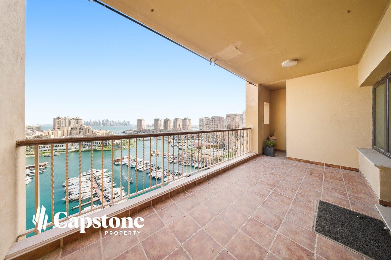 DIRECT MARINA VIEW | SPACIOUS 2BR IN THE PEARL