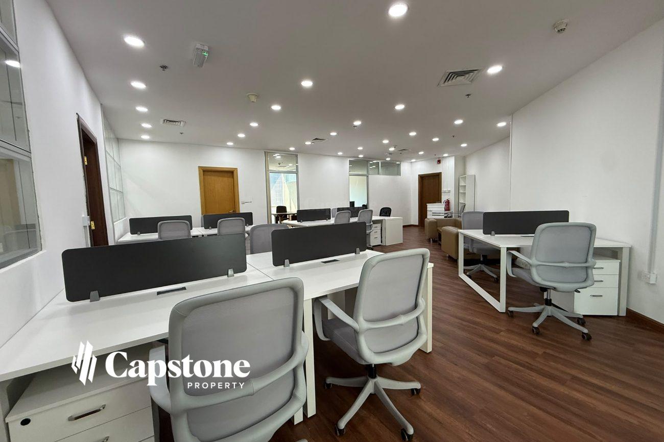 Ready-to-Use Furnished Office for Rent in West Bay