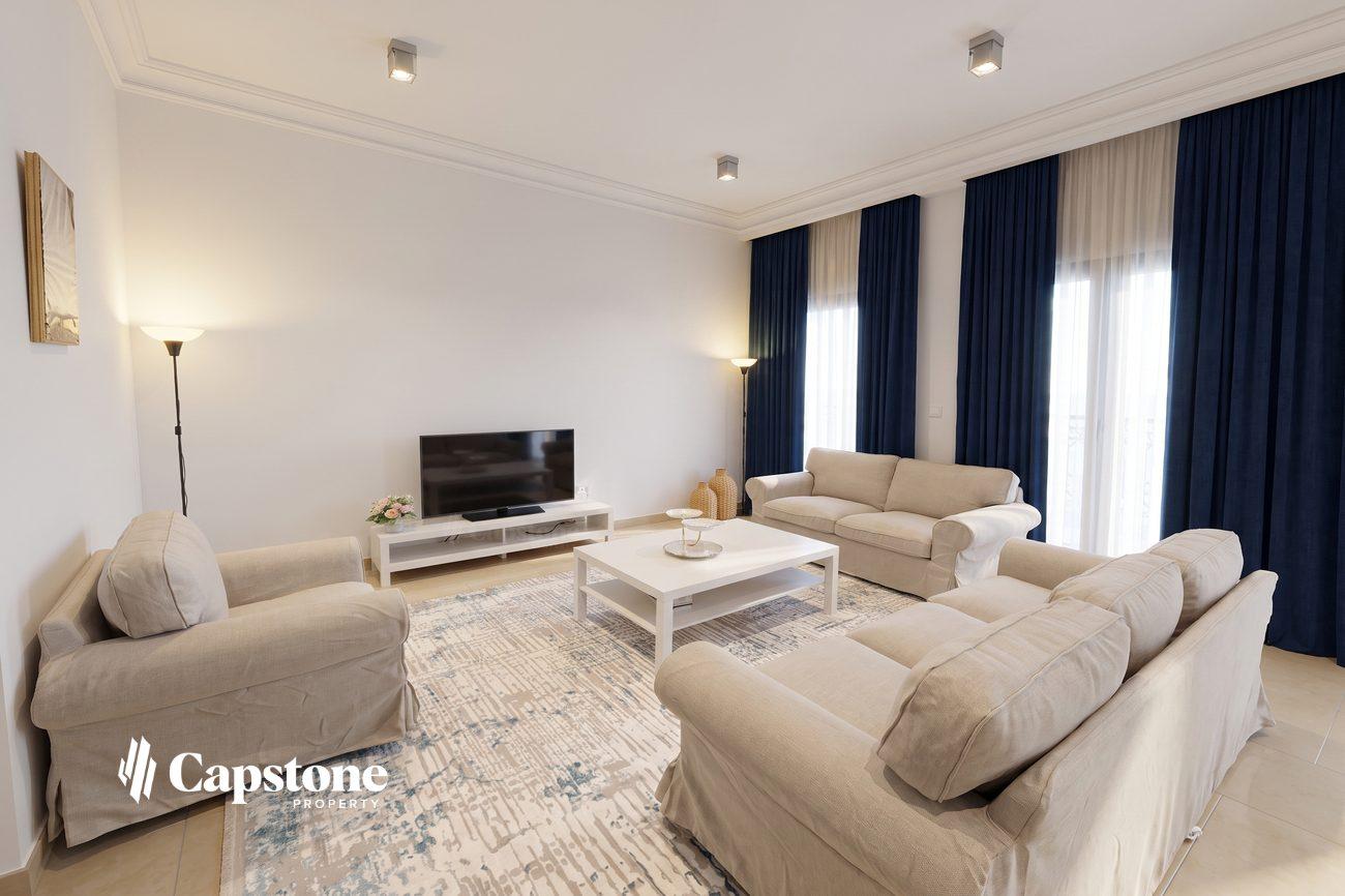 RARE 3-BEDROOM | FULLY FURNISHED | QANAT QUARTIER